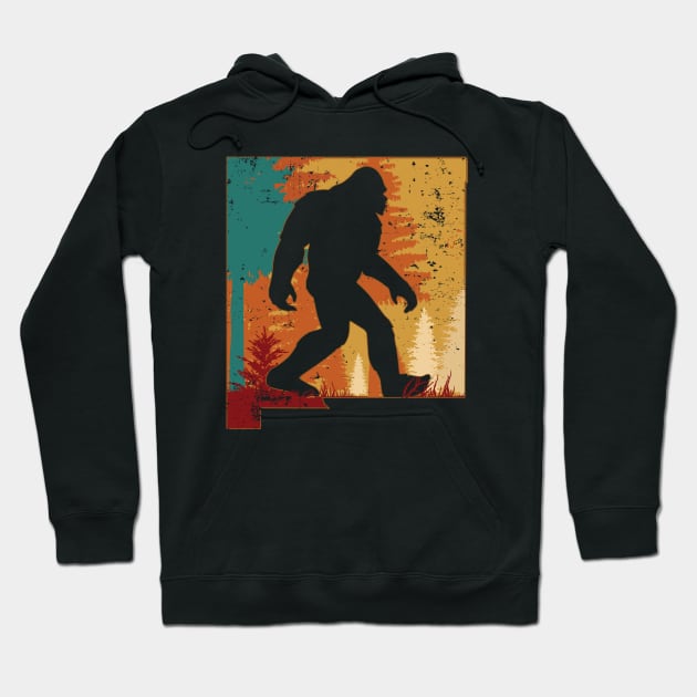 Bigfoot Retro Vintage Sasquatch New Mexico Hoodie by ryanjaycruz